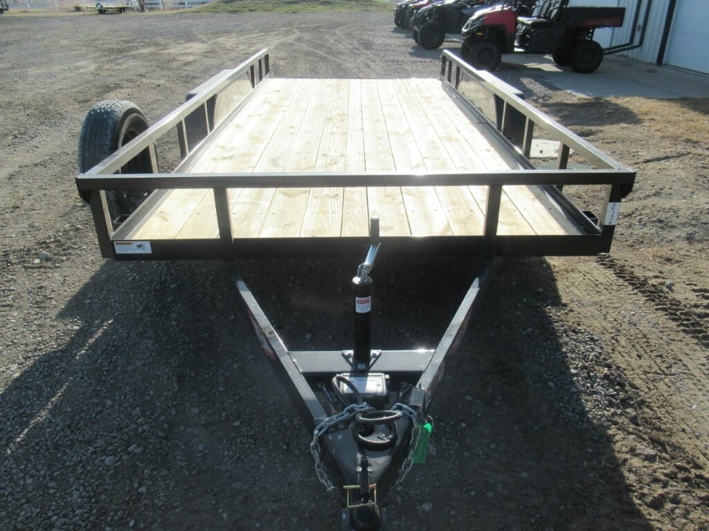 2022 H&H 82”x16′ Steel 7K Tandem Axle Trailer with Wood Deck