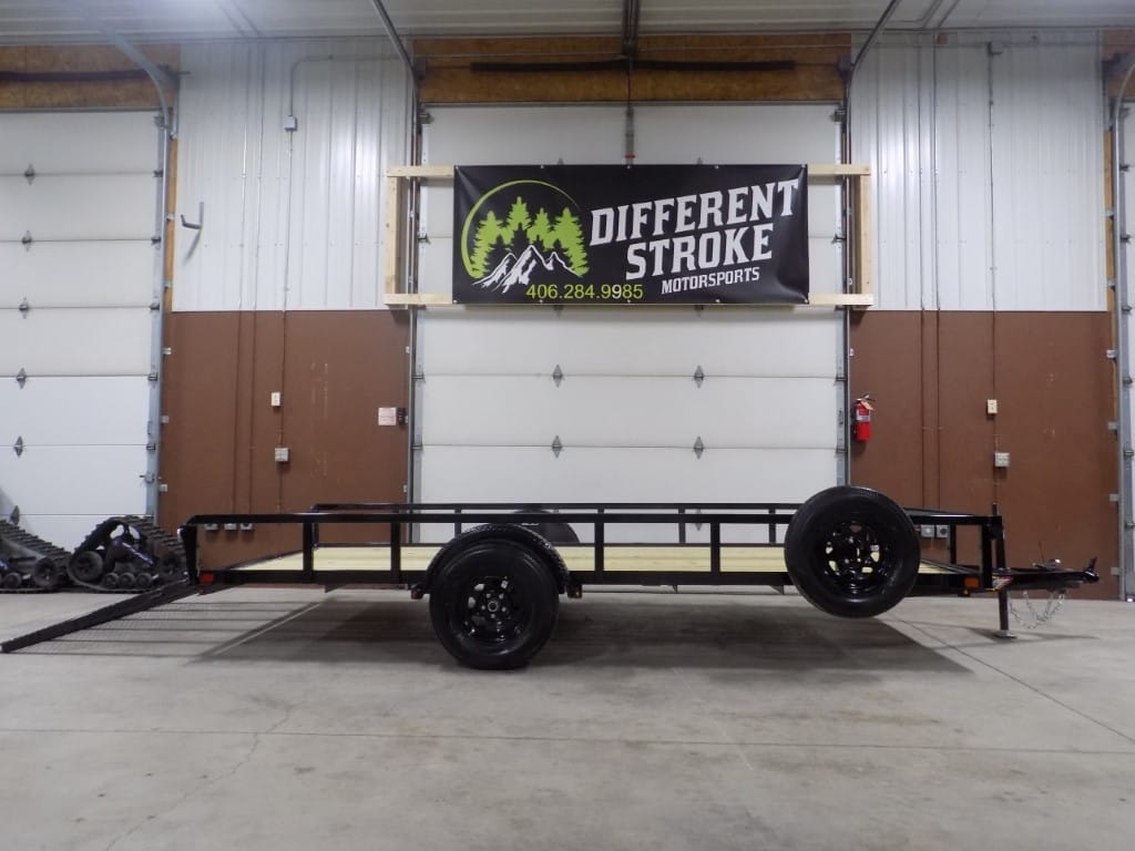 2024 H&H 82”x14′ Steel 3K Tandem Axle Trailer w/ Wood Deck