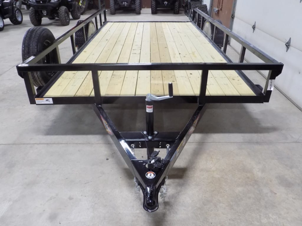 2024 H&H 82”x14′ Steel 3K Tandem Axle Trailer w/ Wood Deck