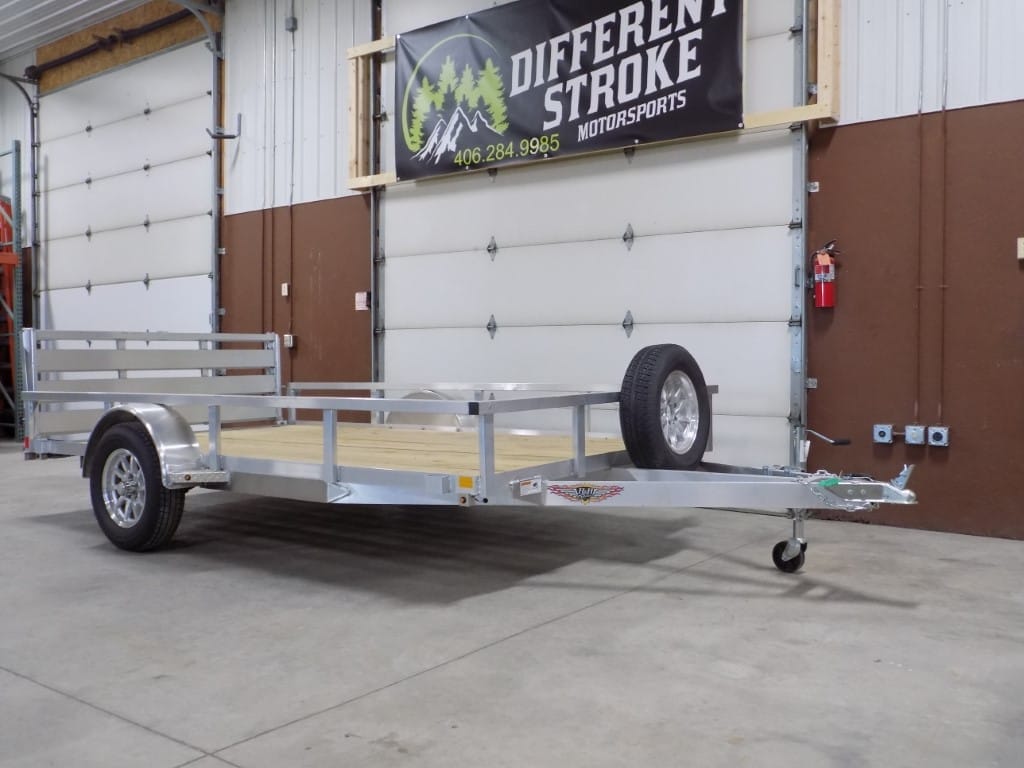 2024 H&H 82”x12′ Aluminum Utility Trailer w/ Wood Deck